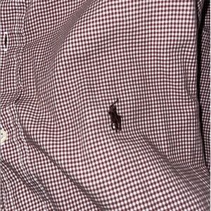 Burgundy Ralph Lauren Men’s Button Down